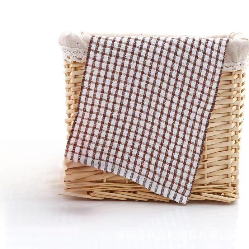 

10-1pcs 28*40 Plaid Dish Towels - Absorbent, Reusable Kitchen Cleaning Cloths for Bedroom, Bathroom, and Outdoor Use, Shrink-Resistant 1pc хаки