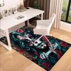1PC Custom Name Day Dead Art Theme Floor Mat Ideal for Living Room, Game Rooms, Office, Bedroom,Floor Mat Playful Design