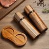 Acacia Wood Pepper Spice Mill Portable Handheld Salt Grinder  Kitchen Accessories