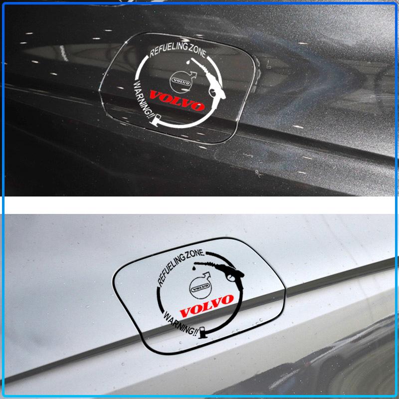 1Pcs Car Fuel Tank Cap Stickers Vinyl Fashion Decoration Decals For Volvo Rdesign XC90 S60 XC60 V70 S80 S40 V50 V40 V60 C30 S70