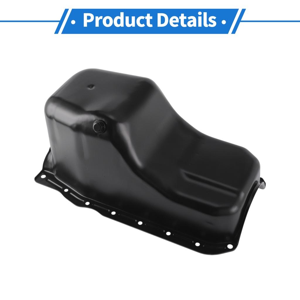 UXCELL 1 Pcs No.10054809 Engine Oil Pan for Chevrolet Astro 1986-1995 Iron Black