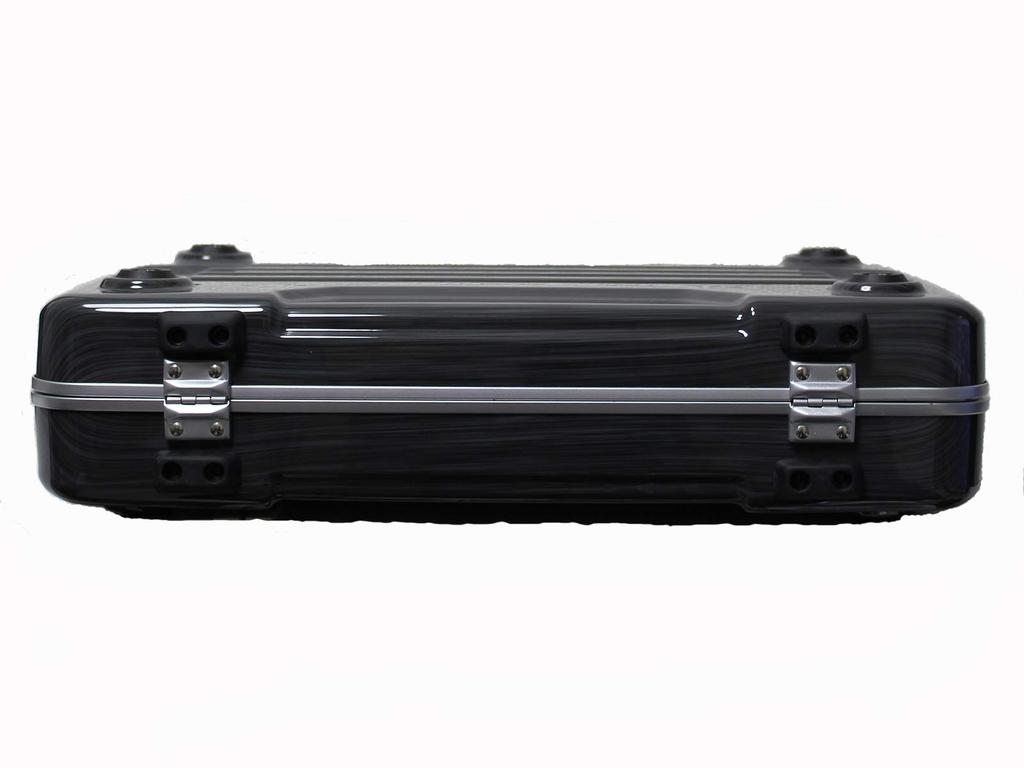 Attache Business B4 Document PC PC For Business Shoulder Belt TSA Aluminum Hairline Black [G-BRONCO] Case, Briefcase, Bag, 45cm, Size, Holder,