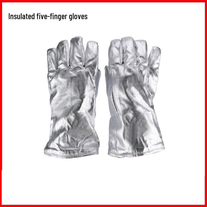 High-Temperature Aluminum Foil Protective Gloves