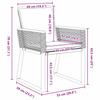 Garden Dining Set 7 pcs Anthracite Poly Rattan