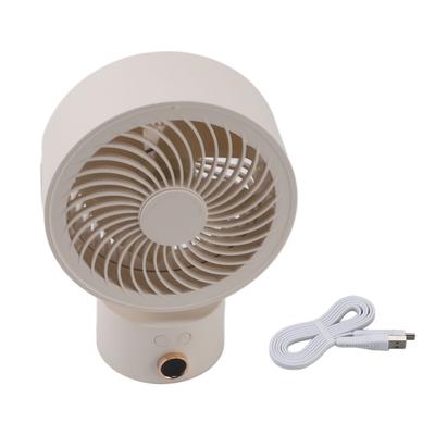Air Circulator Desk Fan Battery Operated Portable USB Rechargeable Oscillating Table Fan with 4H