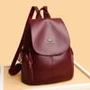 School Bag Women's Backpack 1011 New Fashion PU Soft Leather Travel Bag Versatile Minimalist Collegiate Casual Women's Backpack Trend
