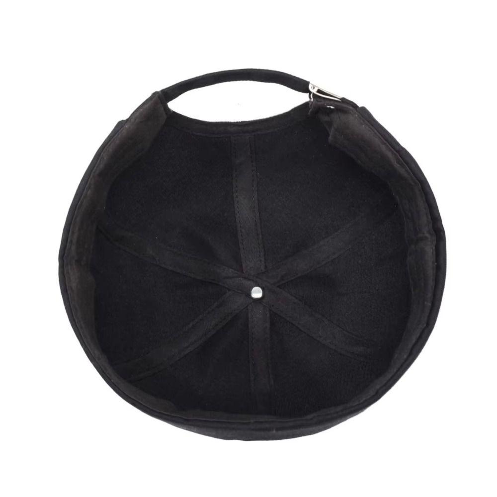 Adjustable Hip Hop Cap Solid Color Street Dance Hat Retro  Fashion Beanie Hat  Men
