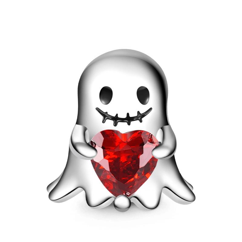 Diy Ghost Pumpkin Head Halloween Series Charm Bead Pendant Applicable To Original European Plating Copper Jewelry Gift