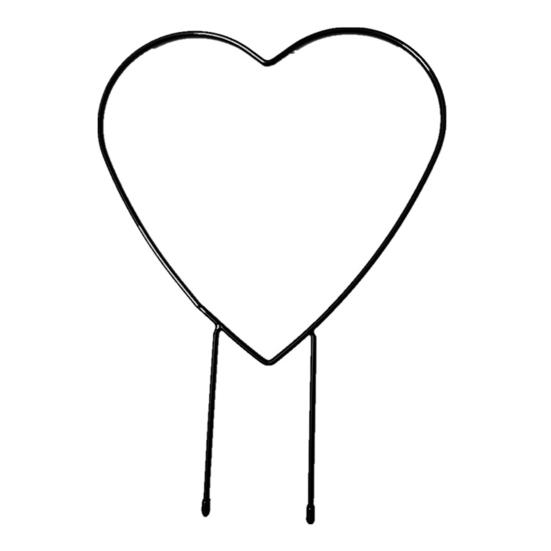 Plant Circle Trellis Climbing Plants Coated Wire Trellis Planter Insert Heart Shape Trellis Small Plant Support Stakes for Flowers Houseplants Garden