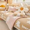 Milk Velvet Sofa Cushion Winter Plush Thickened Cushion Simple Modern Anti-Slip Sofa Cover New Cover Cloth Living Room