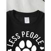 Less People More Dogs 2026 New Girls' Long-sleeve Casual Crewneck Sweatshirt, Suitable for Outdoor Sports