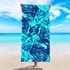 1pz Asciugamano da Spiaggia con Fantasia Mandalay Blu, Coperta da Spiaggia in Microfibra Ultra-Fine, Asciugamano da Bagno Altamente Assorbente, Adatto per l'Estate