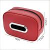 Car Tissue Box Holder Nappa Leather Car Center Console Armrest Napkin Box Sun Visor Backseat Tissue Case With Fix Strap