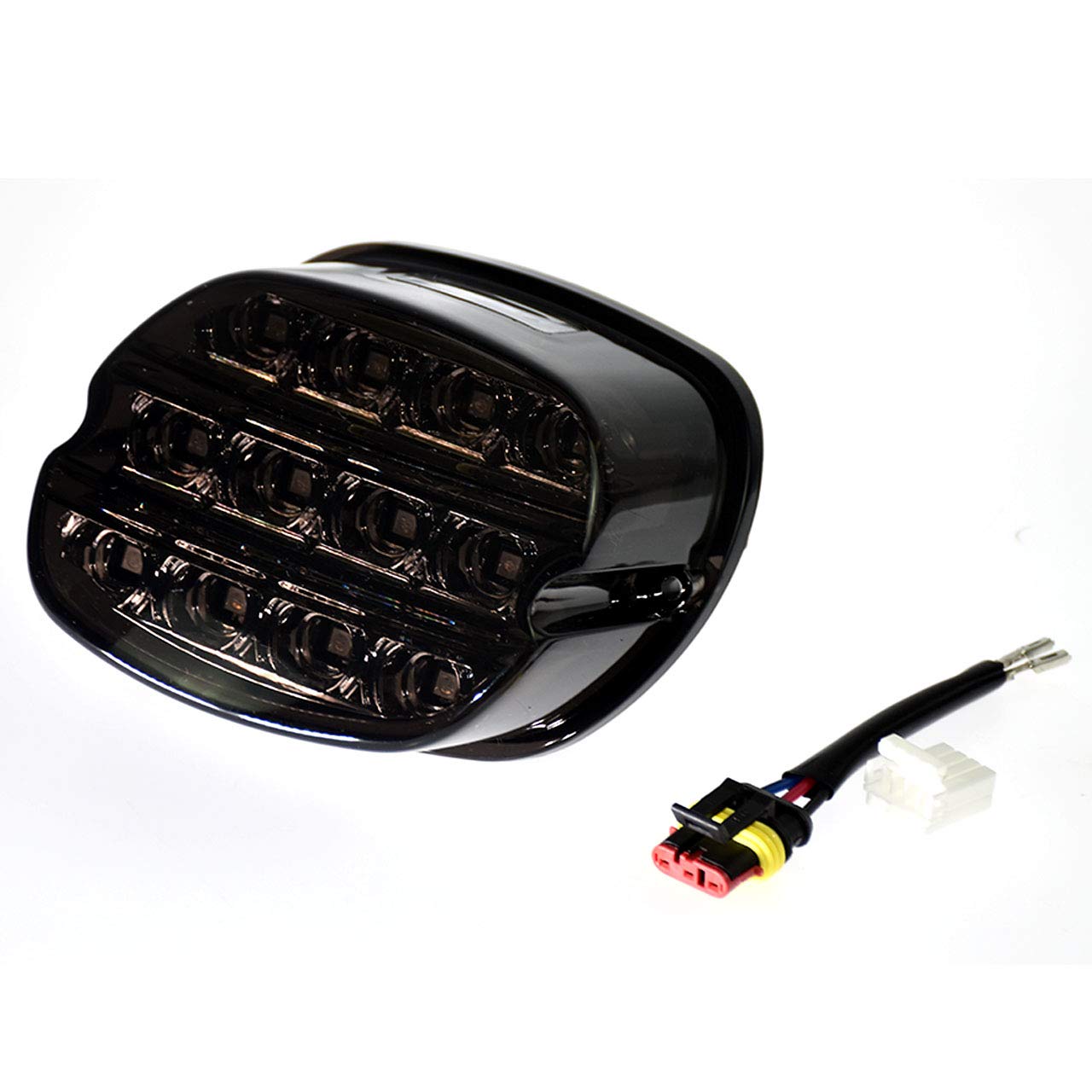 

HDBUBALUS Motorcycle Brake Tail Light LED Multifunction Compatible with Harley Dyna Fat Boy Sportster Road King чёрный