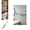 Heavy Duty Stainless Steel Wall Mount Rack With Double Layer Hooks For Kitchen Utensil And Pot Storage