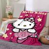1pc Cute Hello Kitty Dancing Blanket, Soft and Cozy for All Seasons, Living Room, Travel, Camping, Car Blankets, Beach, Office Naps, Perfect Home Deco