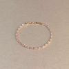 Shiny Colorful Crystal Bracelet for Women Sparkling Zircon Accent Chain Anti-allergy Jewelry for Night Out Party Birthday Gift