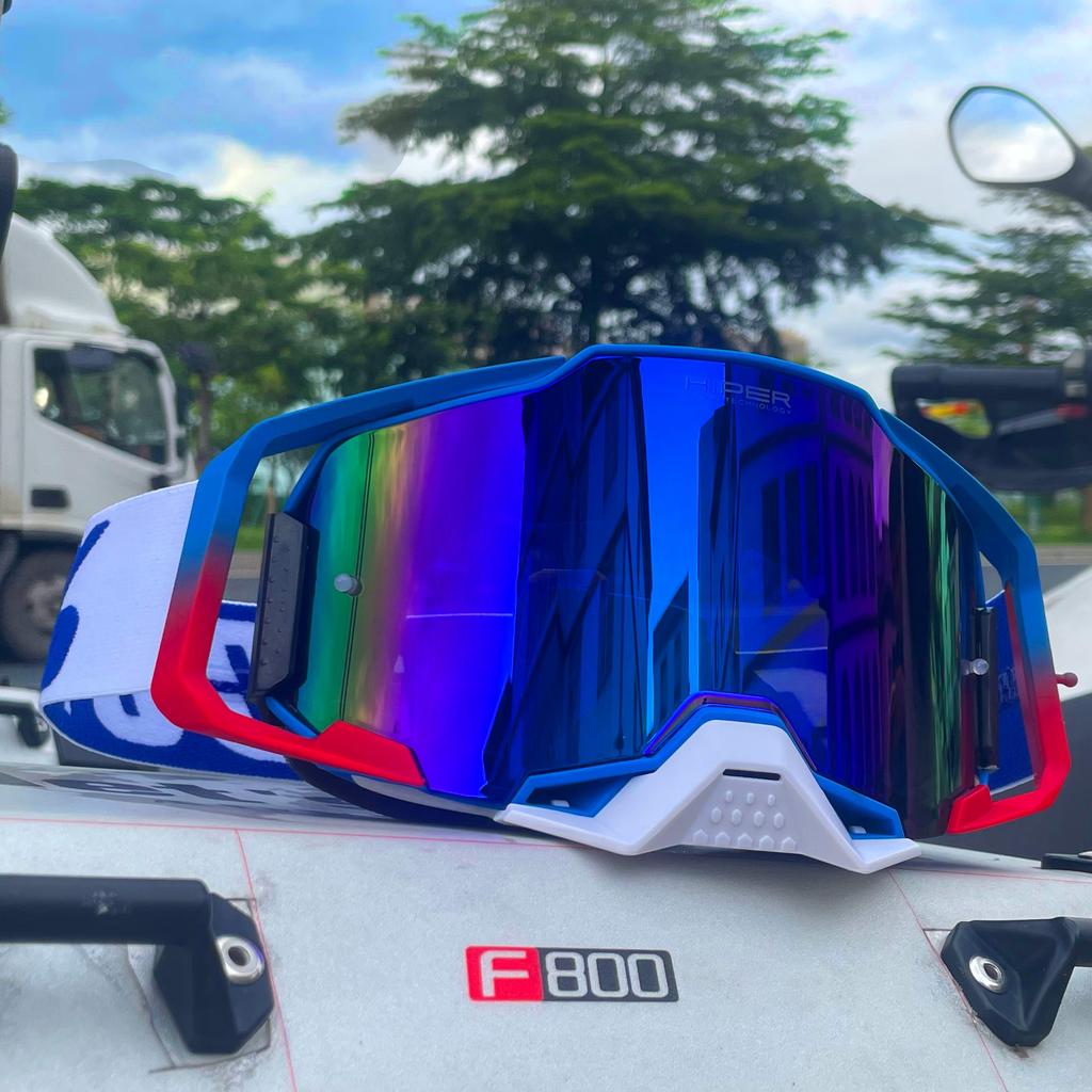 Quick replacement lens motorcycle goggles,anti fog lenses-off-road motorcycle ATV MX riding glasses,compatible with all helmets