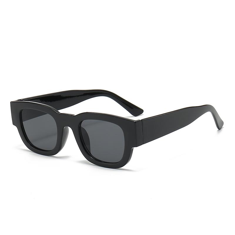 2PCS New Fashion Small Rectangle Sunglasses Men Women Wide Leg Glasses Outdoor Travel Shades Vintage Shades UV400