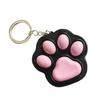 Lovely Claw Shape Stress Relief Keychain Portable Cat Paw Keyring for Anxiety Office Travel Accessories