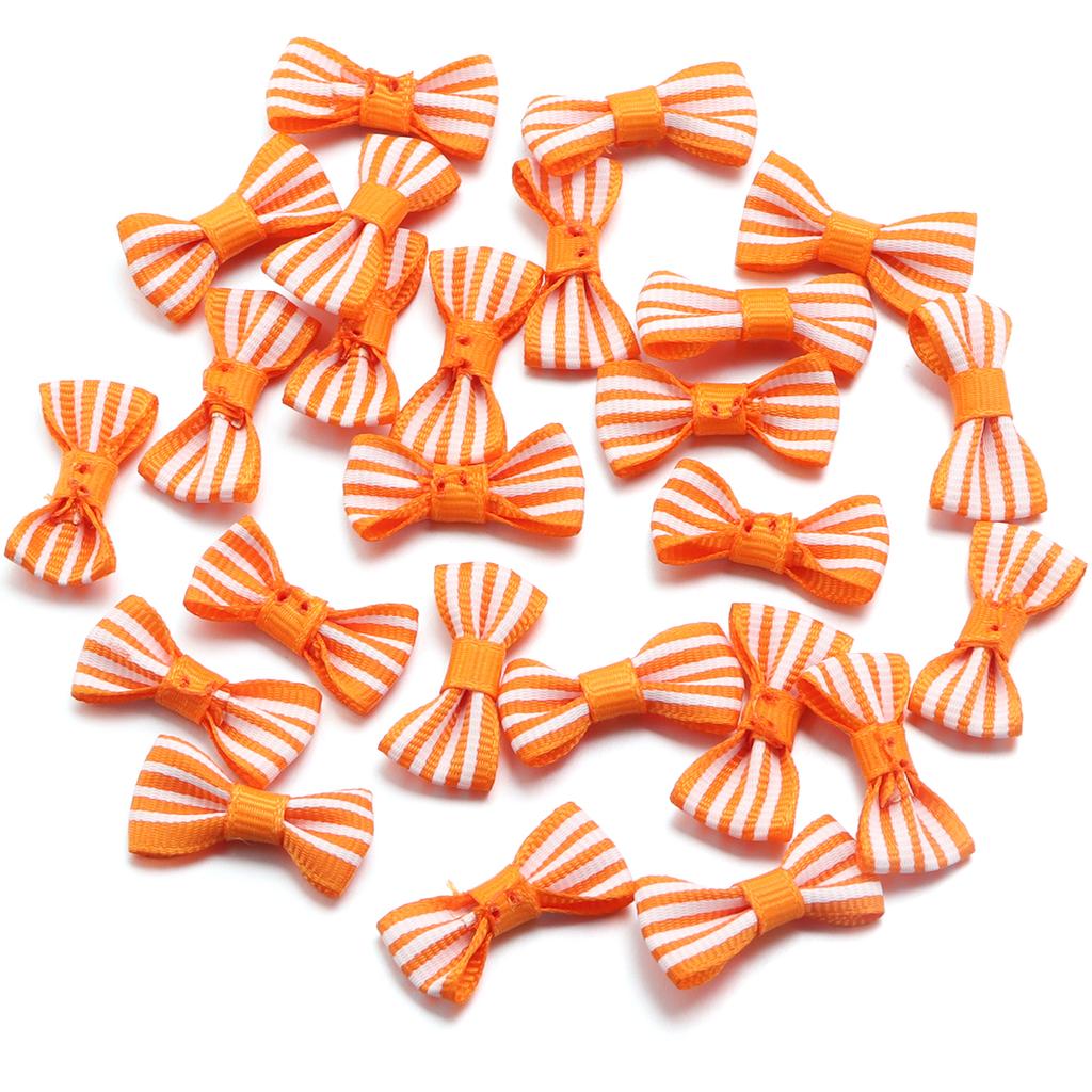 50pcs/Lot Striped Bows Polyester Ribbon Bows Handmade Bows For Jewelry Making DIY Hair Clip Headband Clothing Crafts Decoration