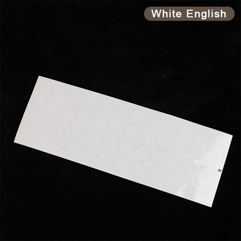 Round Keyboard Sticker Transparent Keyboard Cover English/Korea/Russian/Arabic Sticker For Dust Protection Laptop Accessories