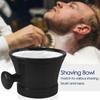Linkidea Ceramic Mug Shaving with Knob Handle, Deep Size Wet Shaving Cup, Razor Shave Soap and Cream Bowl for Men (Black)