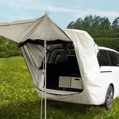 Auto-Heckklappenmarkise mit Aufbewahrungstasche, wasserdichtes Autozelt, MPV-Sonnenschutzzelt, externes Zubehör für Outdoor-Reisen und Camping