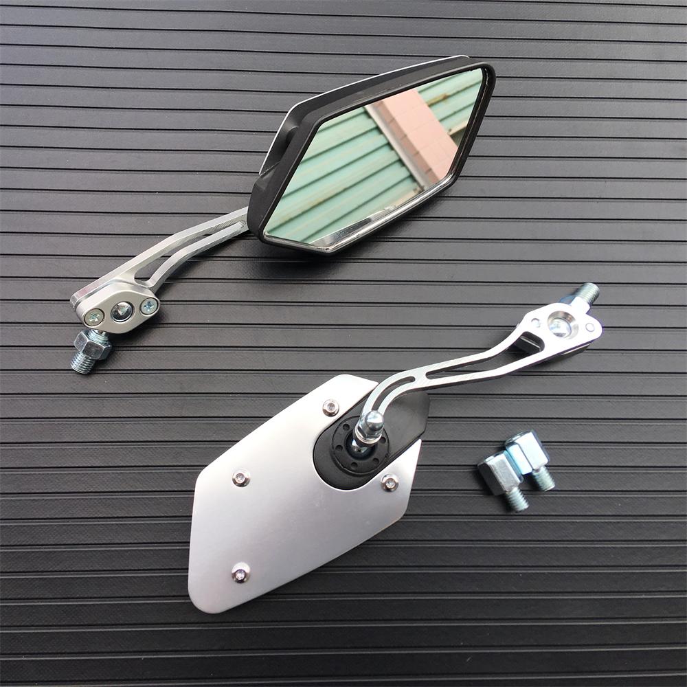 Aluminum Universal 8mm 10mm Motorcycle Handlebar Rear View Mirrors Anti-glare Mirror for Honda Yamaha Suzuki Scooter
