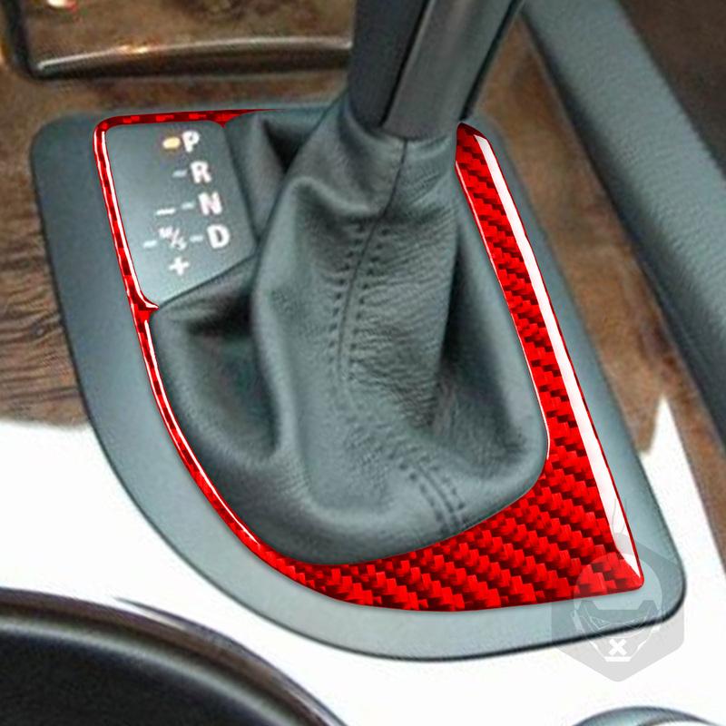 For BMW 5 Series E60 2004 2005 2006 2007 Automatic Gear Shift Panel Frame Shifter Sticker Carbon Fiber Car Interior Accessories