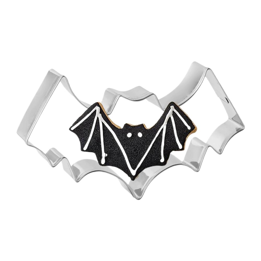 Halloween Cookie Cutters Stainless Steel Cookie Mold DIY Pumpkin Ghost Bat and Cat Cookie Mould Shapes for Baking Decorations
