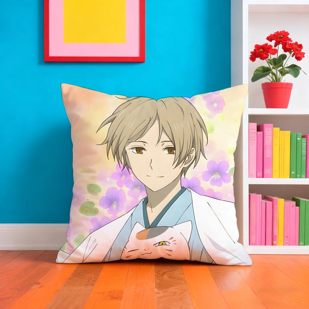 Natsumes Bbook Of Friends Pillow Case Pillow Case Plush Fabric Soft Double Sided Print Home Sofa High Quality Cushion