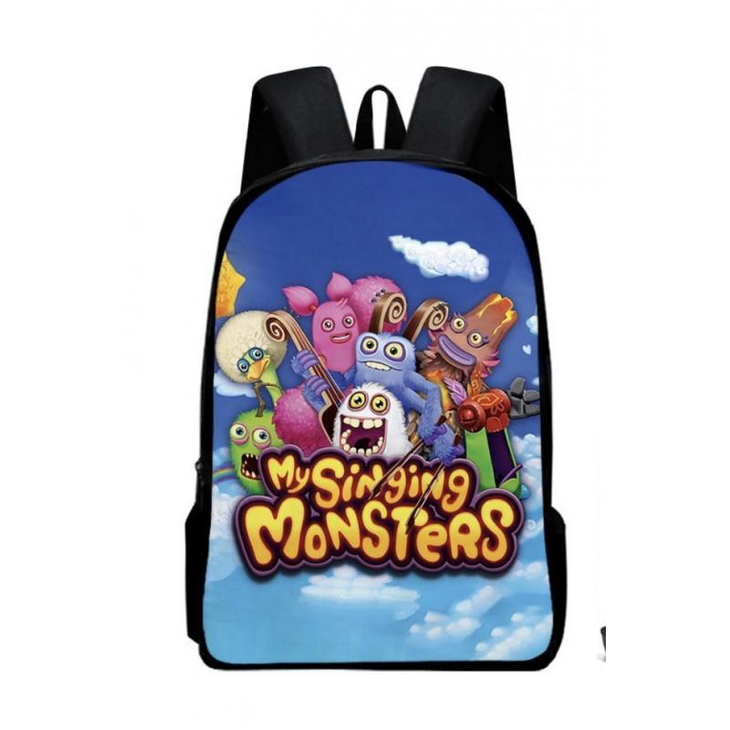 Zaino Scolastico per Bambini Ragazzi Ragazze - Carino Design Mostro Cartone Animato Tessuto Oxford Leggero Spallacci Imbottiti Traspiranti Grado