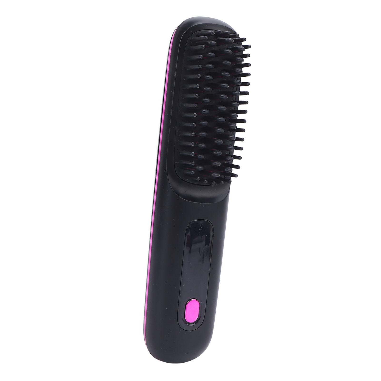 

Cordless Hair Straightening Comb Negative Ionic Hair Straightening Curling Brush for Home and