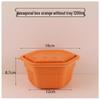 Saintbille Disposable Double-Layer Hexagonal Food Containers with Lids