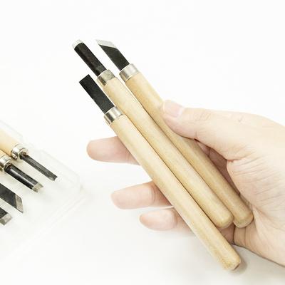 6/8/12PCS Wooden Carving Knife Manganese Steel Woodworking Engraving Tools Wood Carving Rubber-stamps Handmade Chiseling Kit ZYF