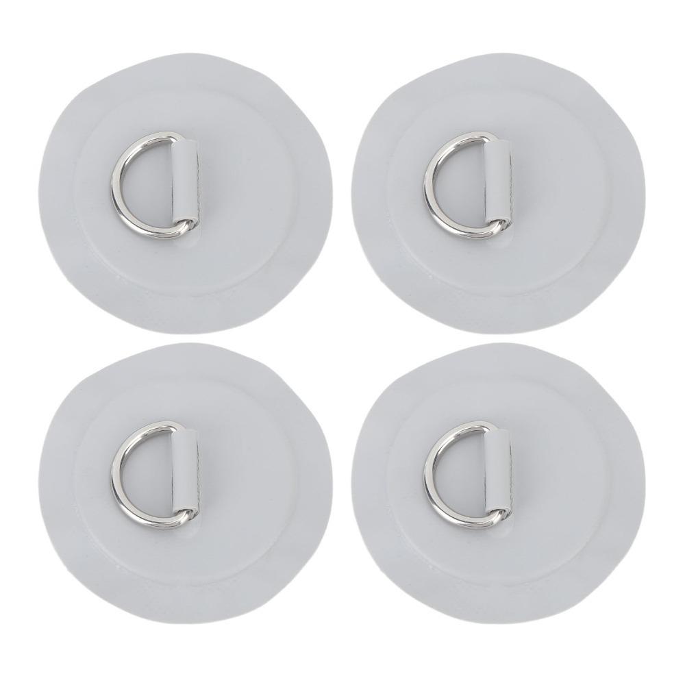 4PCS Lightweight D Ring Patch Round Kayak D Ring Portable Inflatable Boat D Ring for Kayak