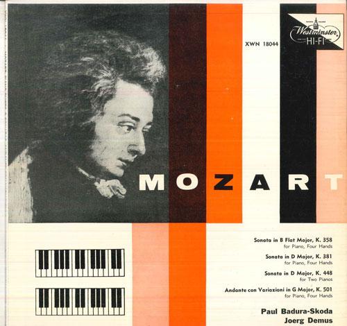 

LP Record PAUL BADURA SKODA, JOERG DEMUS - Mozart Piano Sonatas Fur Four Hand XWN18044 WESTMINSTER 1955 US Classical Used