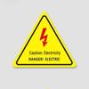 Autocollants d'avertissement de danger électrique en PVC