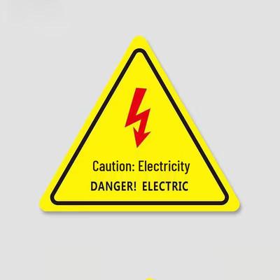 PVC Electrical Hazard Warning Stickers