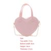 Women's New Mini Crossbody Chain Shoulder Bag Fashion Love Shape Candy Color Jelly Single Shoulder Bag Handbag Women's Satchel