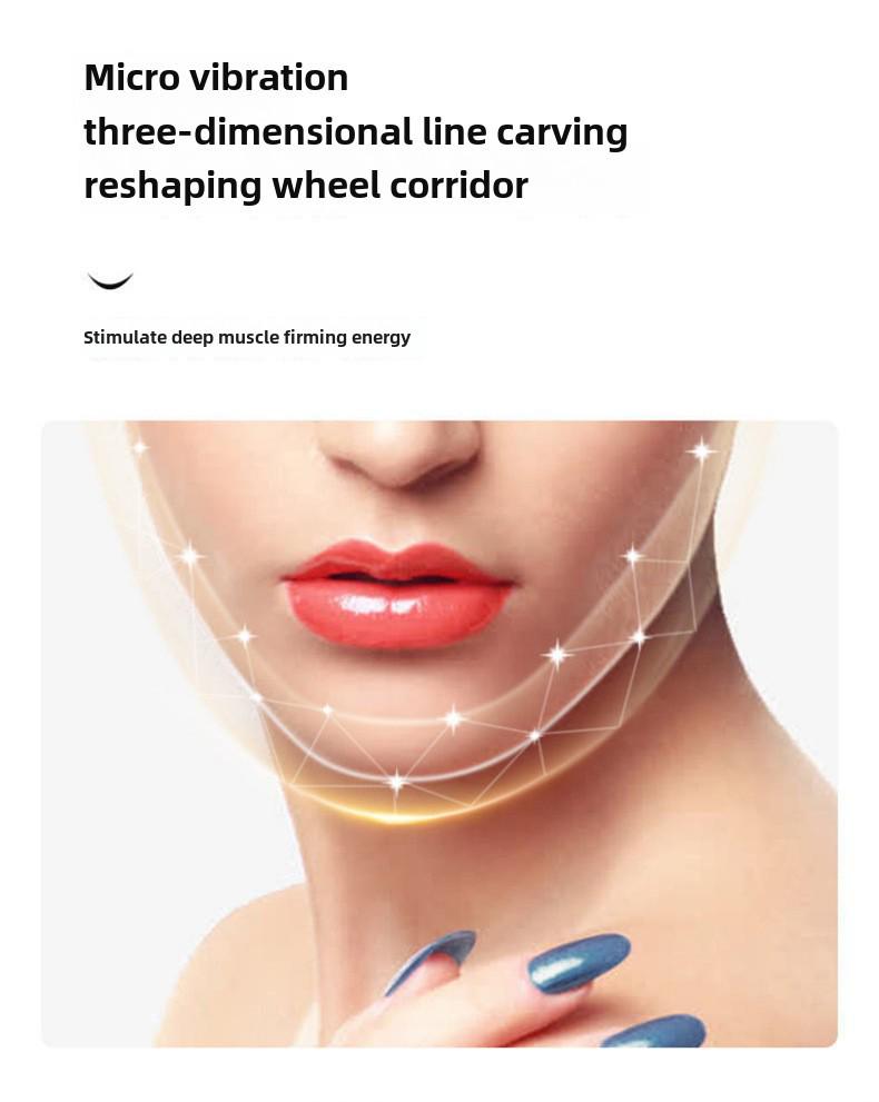 Grenzüberschreitendes Facelift: Facelifting-Verbandmaske, Massagegerät und Formgebungswerkzeug mit Vibration für Schönheit und Lifting des Kinns.