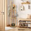 wooden clothes rack with rotating pole 40cm 165cm and a clothes rack Slim, stylish, space-saving hanger, diameter, height, stand.