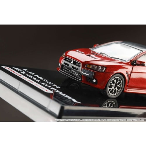 HobbyJAPAN 1/64 Mitsubishi Lancer Evolution 10 Final Edition Red Metallic/Carbon Roof