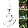 Solar Garden Wind Spinner Led Light Waterproof Rgb Colorful Lawn Decor For Outdoor Landscaping