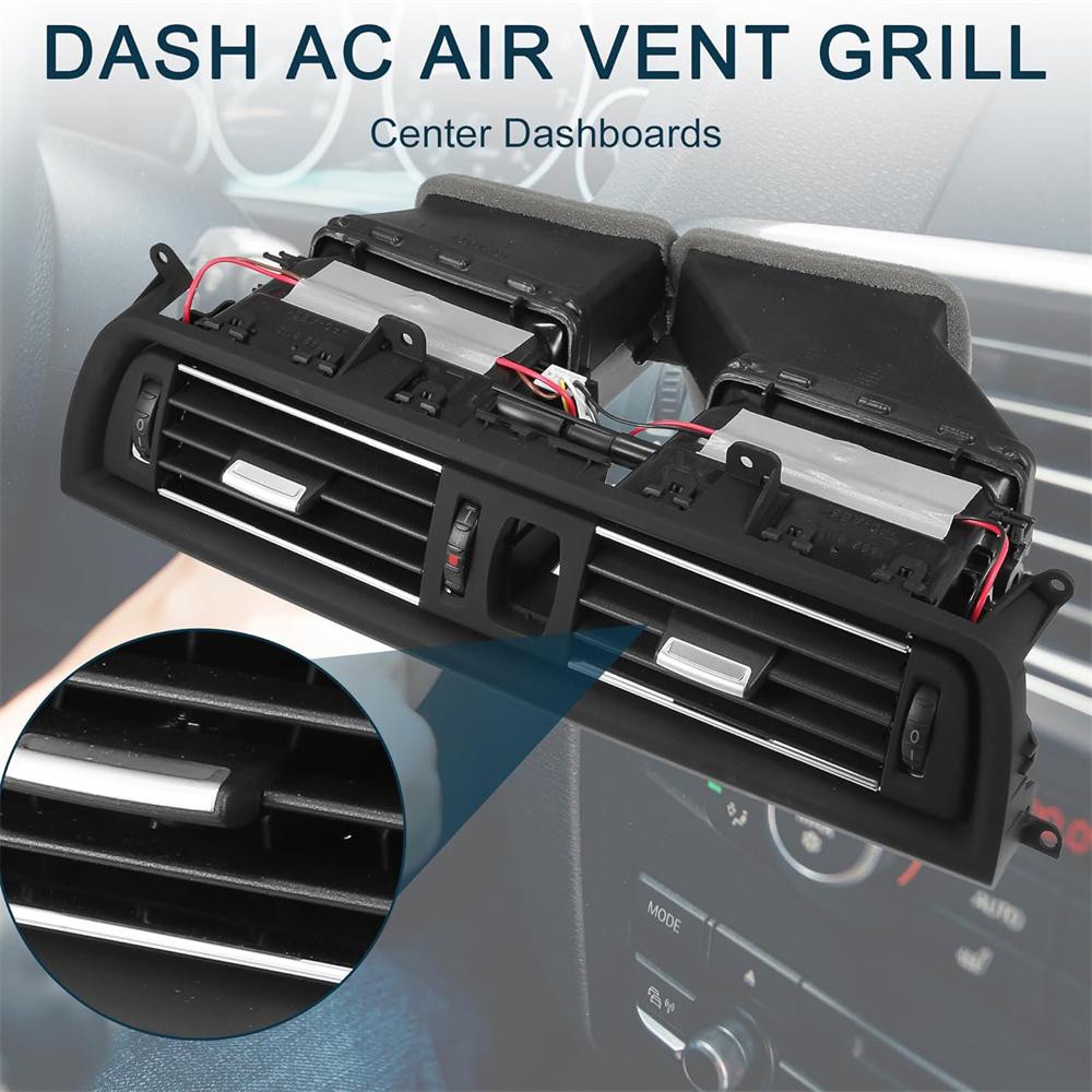 Front Center Air Vent Grille Heat AC Dash 64229166885 For BMW 5 Series F10