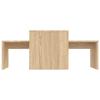 VidaXL Ensemble de tables basses Chêne sonoma 100x48x40 cm Aggloméré