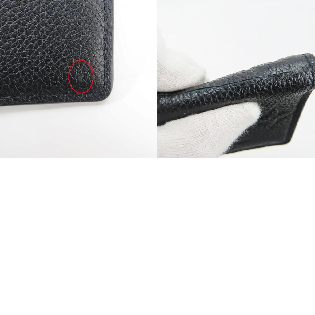 Used LOUIS VUITTON Card Case Unveil Cult M58456 Devisit Monogram Ann Platt Noir black Bifold Wallet