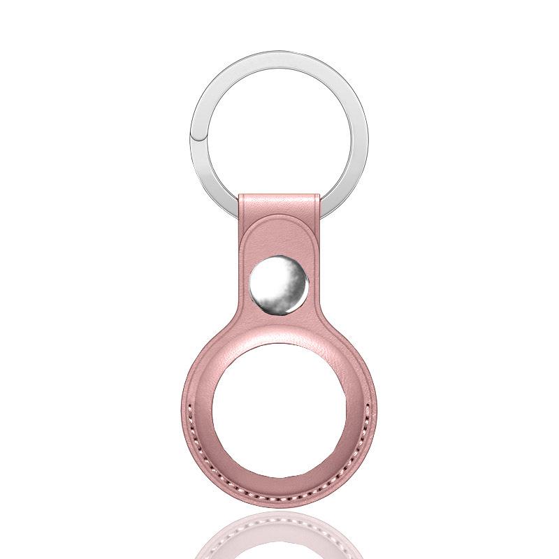 Leather Keychain Case for Apple AirTag - PU Protective Shell and Storage Belt