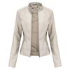 Faux Leather Jacket Women Spring Autumn Women's Moto Biker Jacket Red Black Coat Outerwear